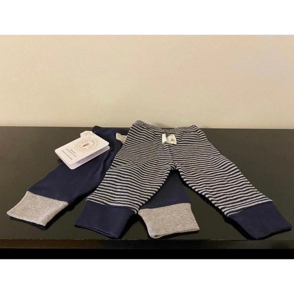 Burt's Bees Newborn Organic‎ 2-Piece Footless Pants Set